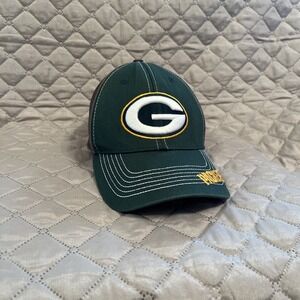 Green Bay Packers One Size Stretch Hat. NFL Team Apparel